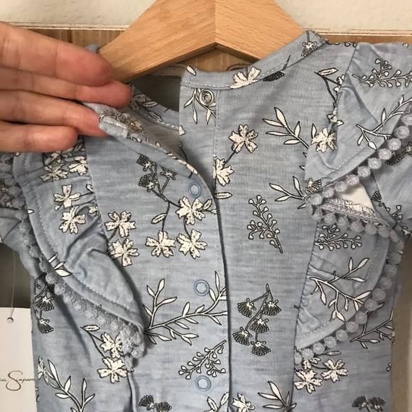 Jessica Simpson Dusty Blue Coverall/Headband Set - Picture 11 of 12